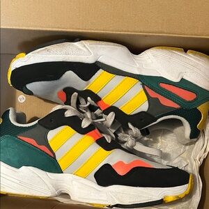 Adidas Bold Yellow and Black Sneakers